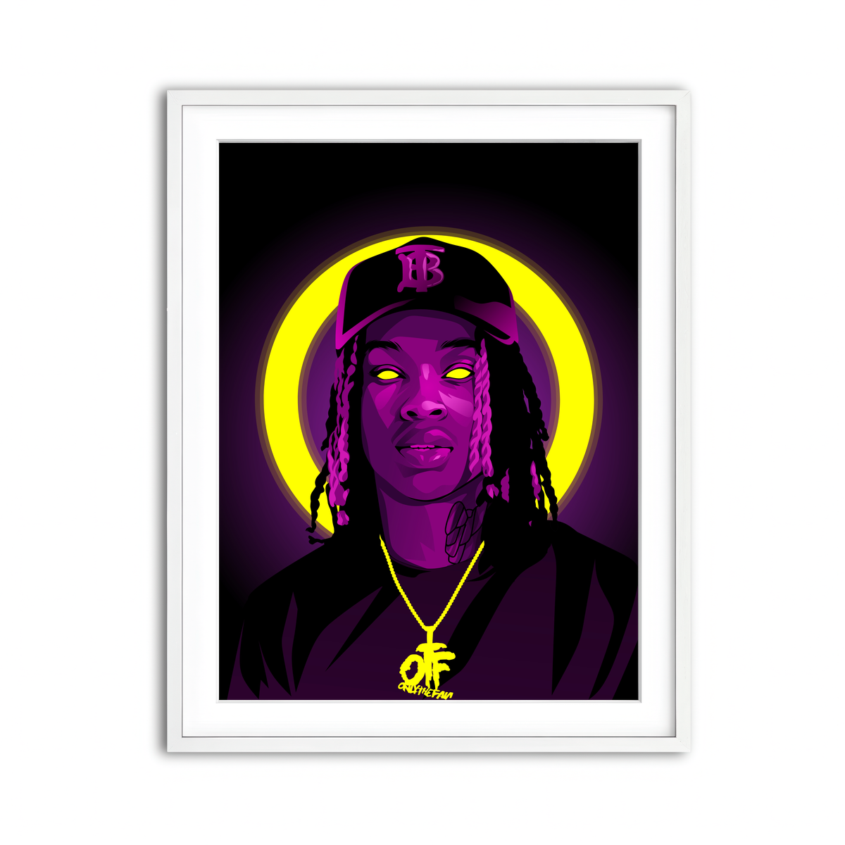 Framed Print 3x4 White