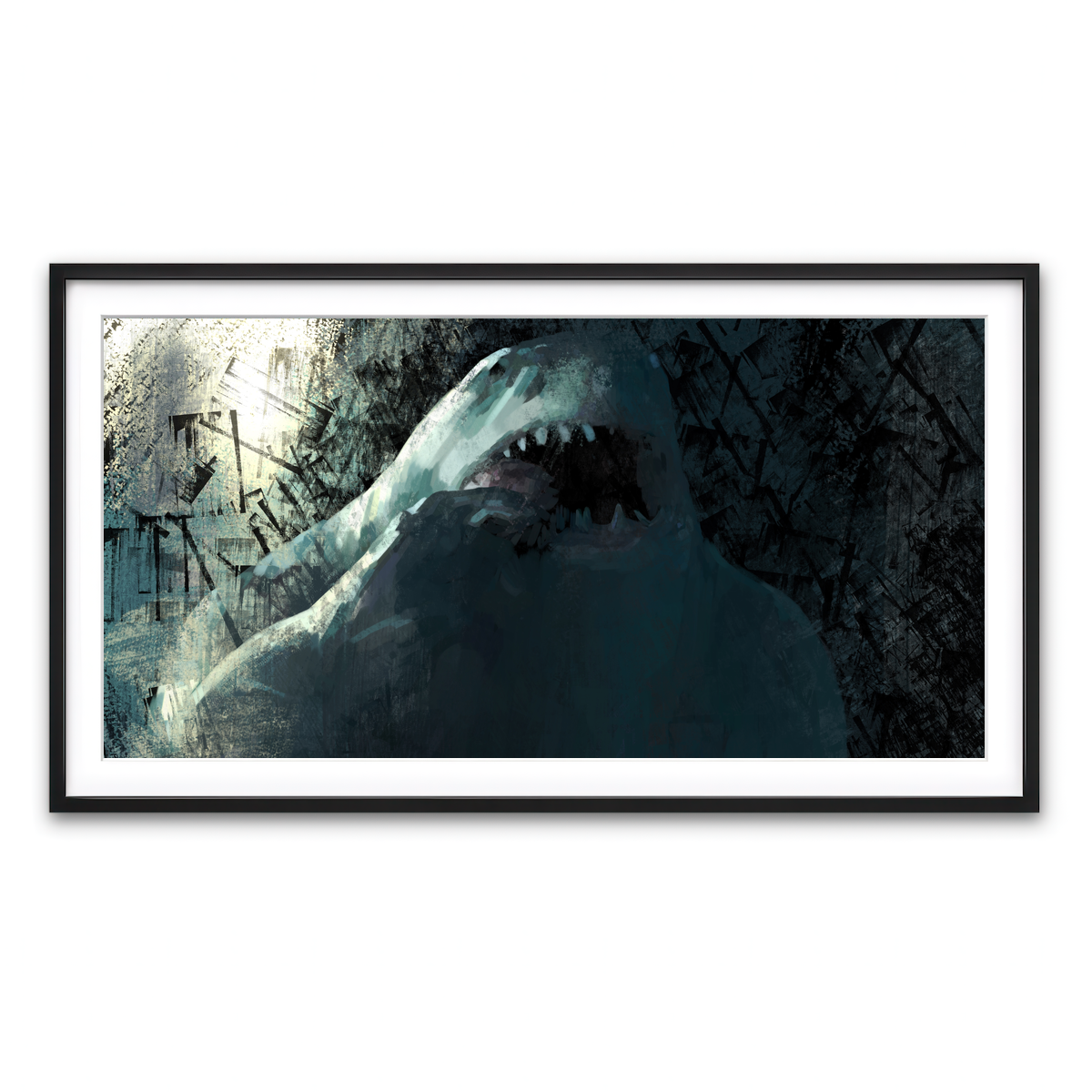 Framed Print 2x1 Black