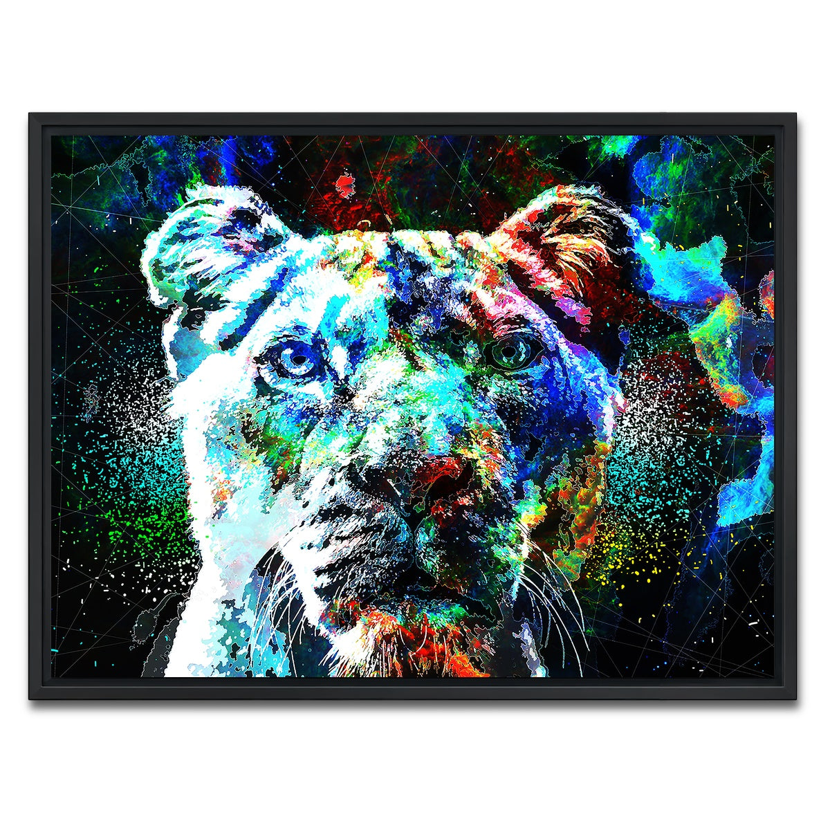 AUTO-MOCKUP WHITE | King of Beast | 1 Piece | Black Framed Canvas | group=4x3