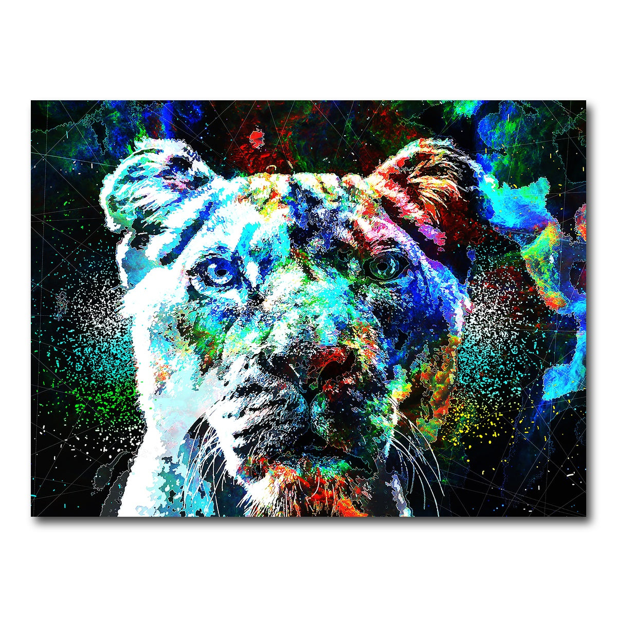 AUTO-MOCKUP WHITE | King of Beast | 1 Piece | Gallery Wrap Canvas | group=4x3