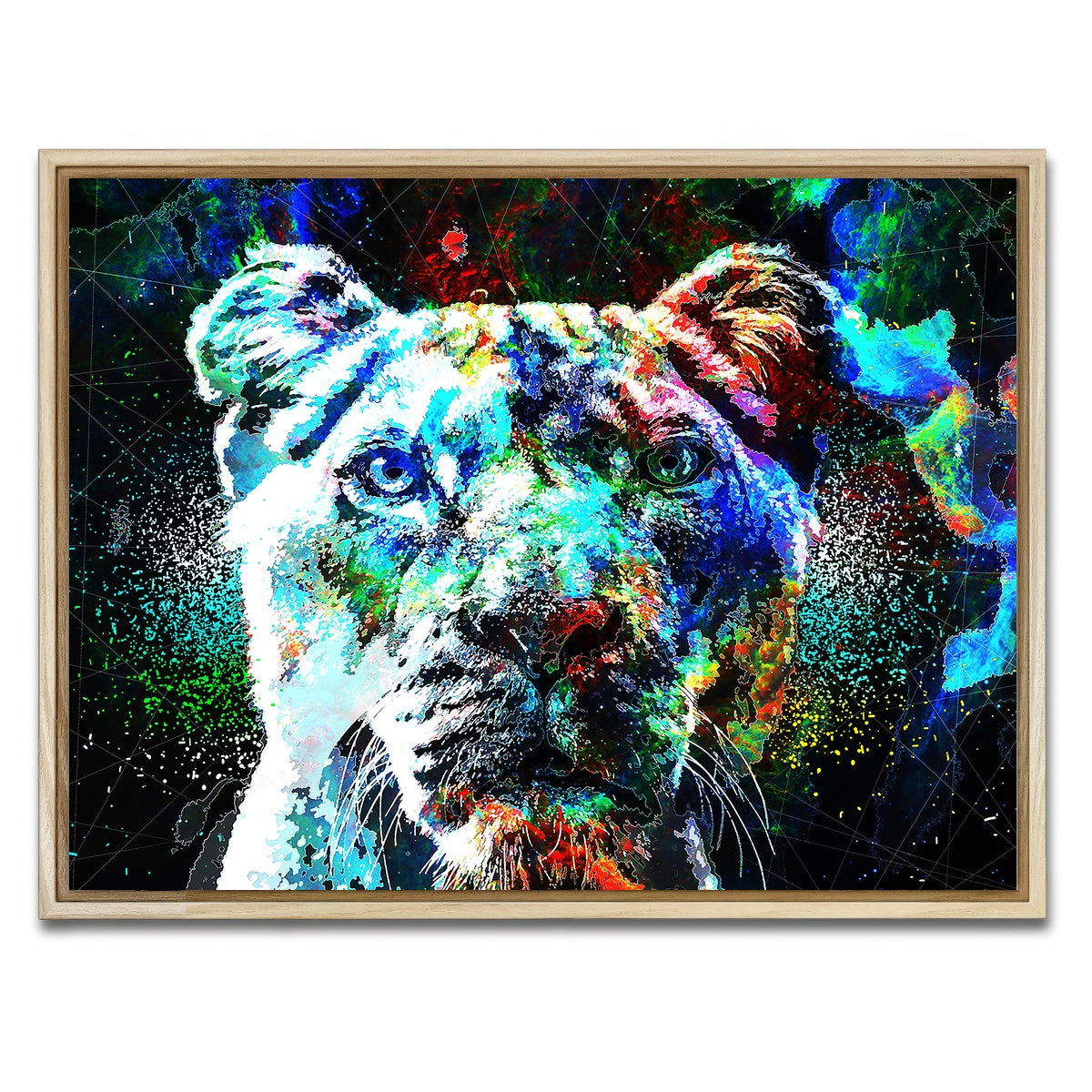 AUTO-MOCKUP WHITE | King of Beast | 1 Piece | Natural Framed Canvas | group=4x3