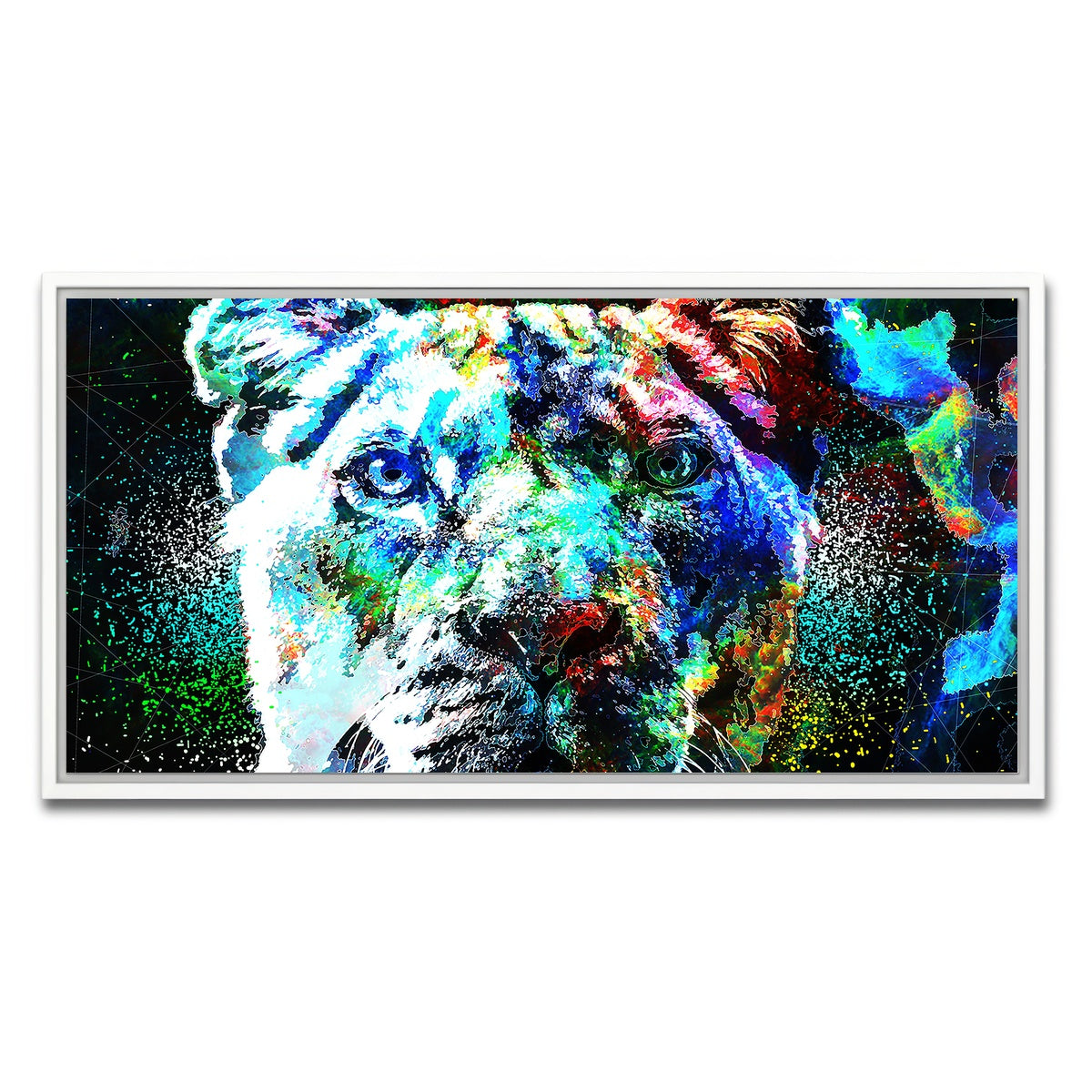 AUTO-MOCKUP WHITE | King of Beast | 1 Piece | White Framed Canvas | group=2x1