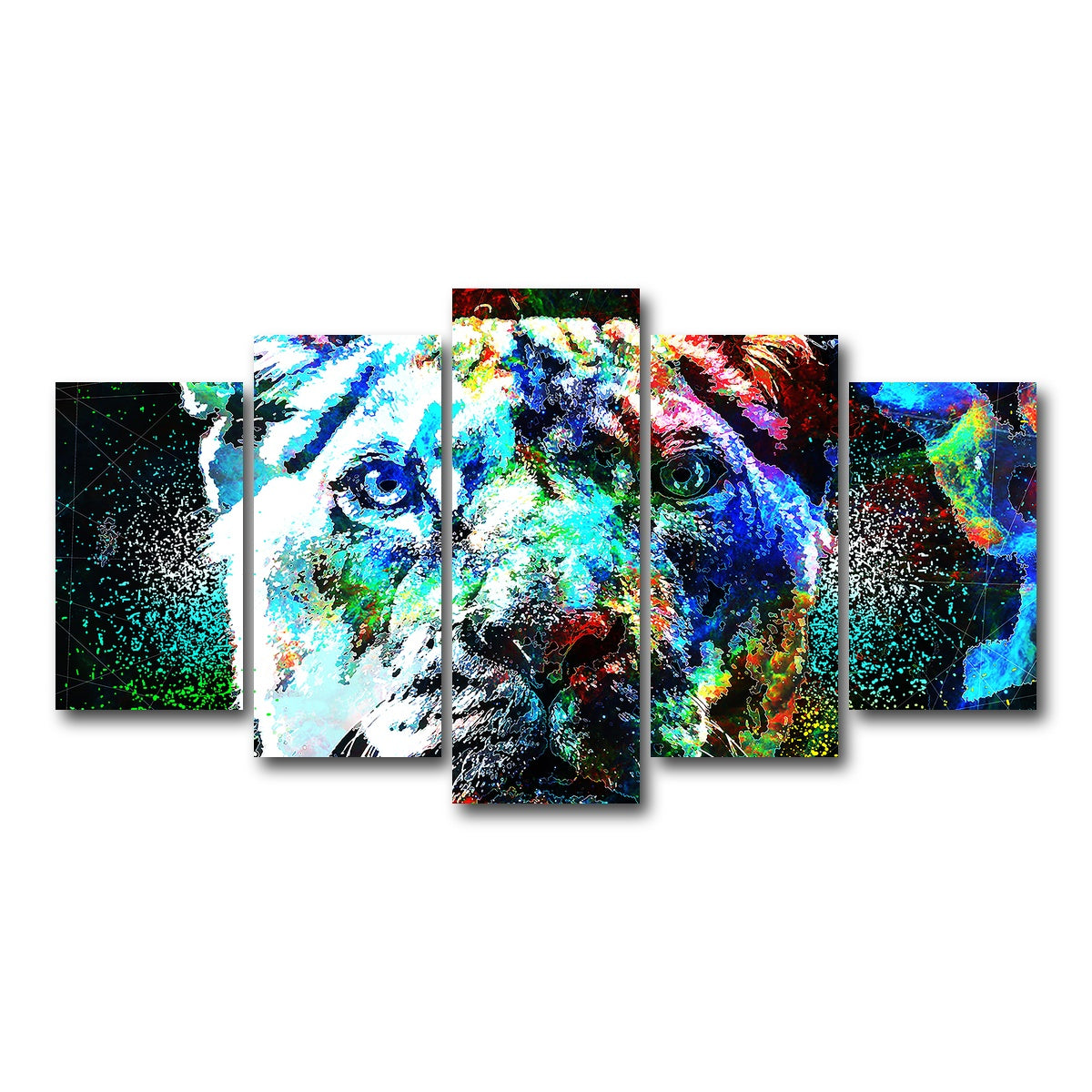 AUTO-MOCKUP WHITE | King of Beast | 5 Piece | Gallery Wrap Canvas | group=5_normal