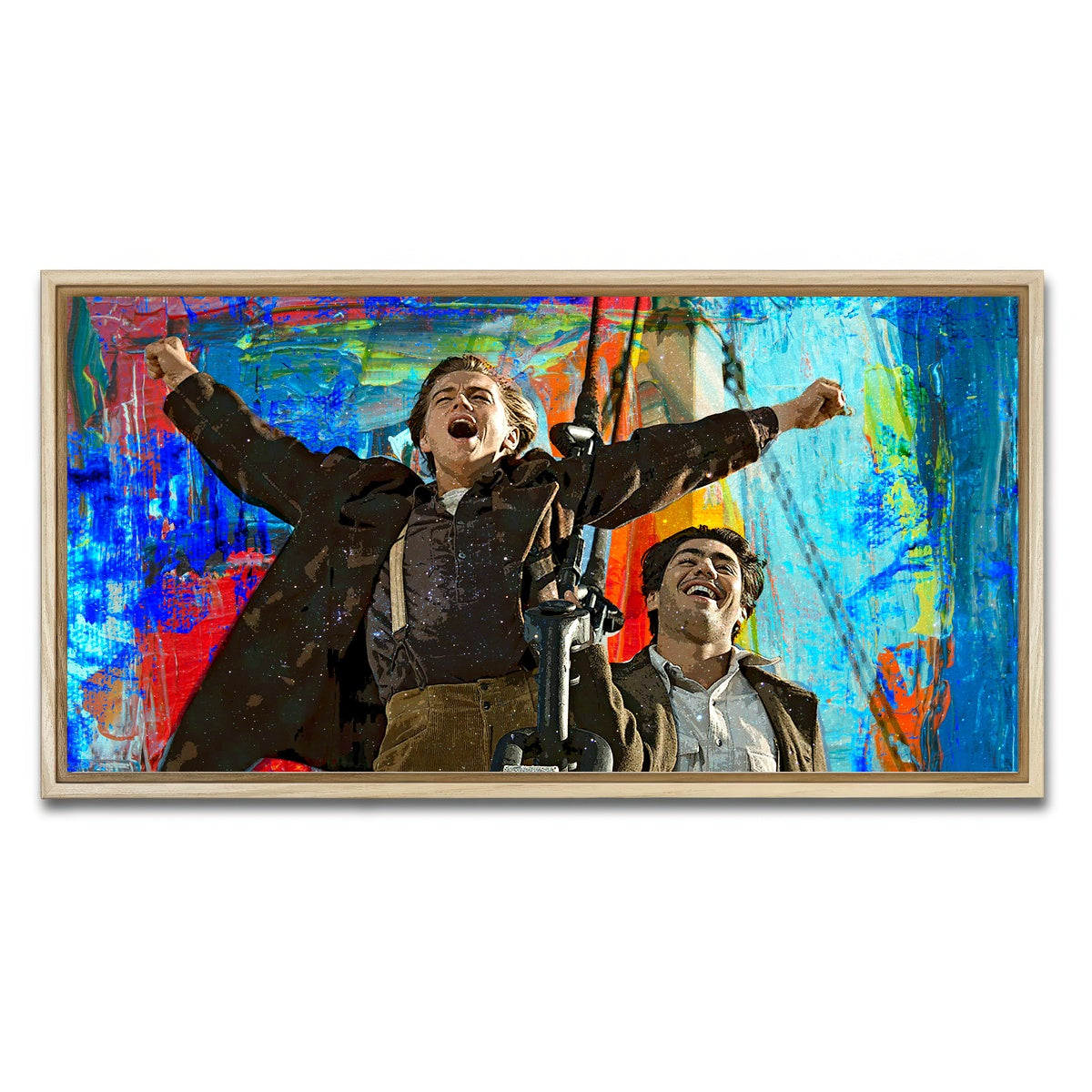 AUTO-MOCKUP WHITE | King of the World | 1 Piece | Natural Framed Canvas | group=2x1