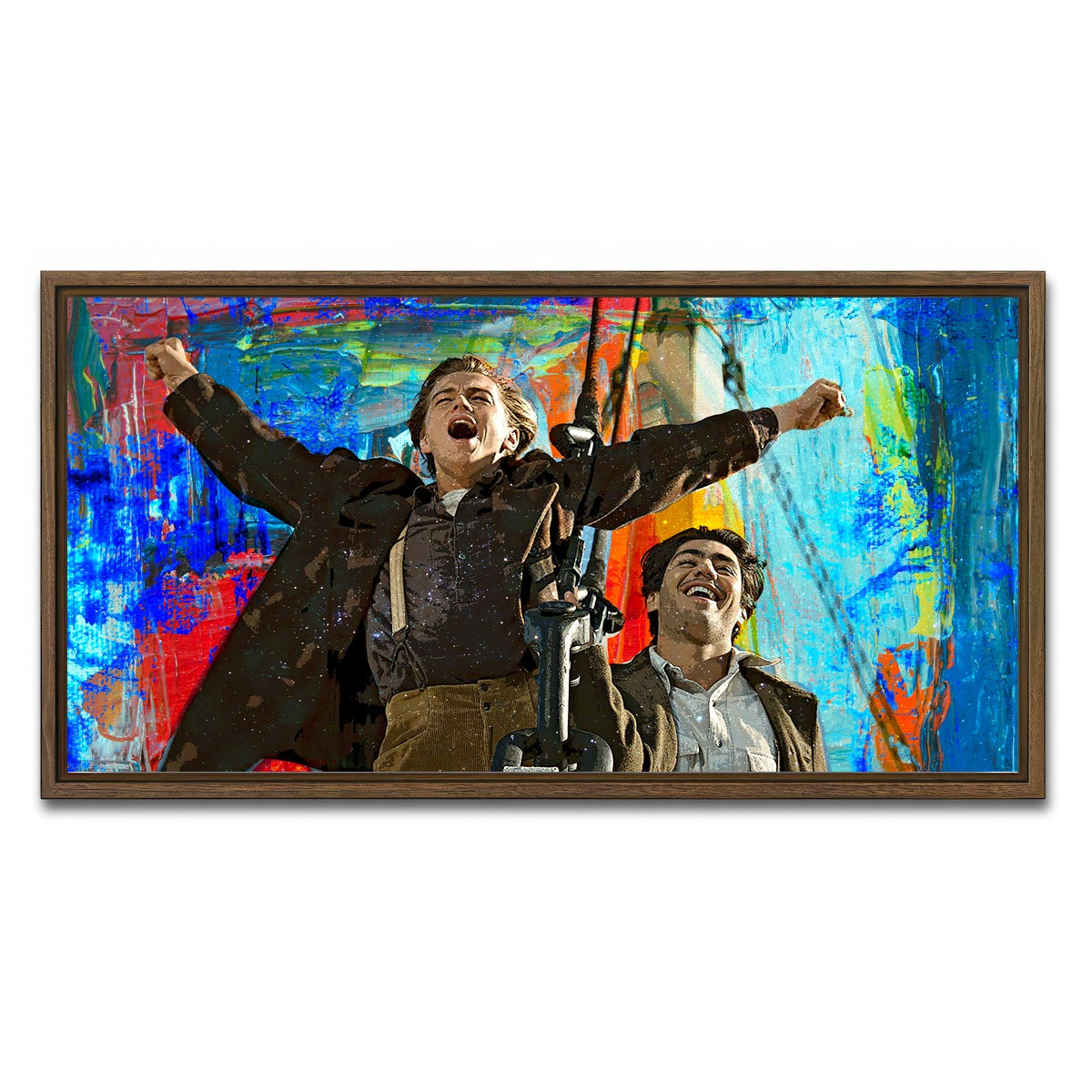 AUTO-MOCKUP WHITE | King of the World | 1 Piece | Walnut Framed Canvas | group=2x1