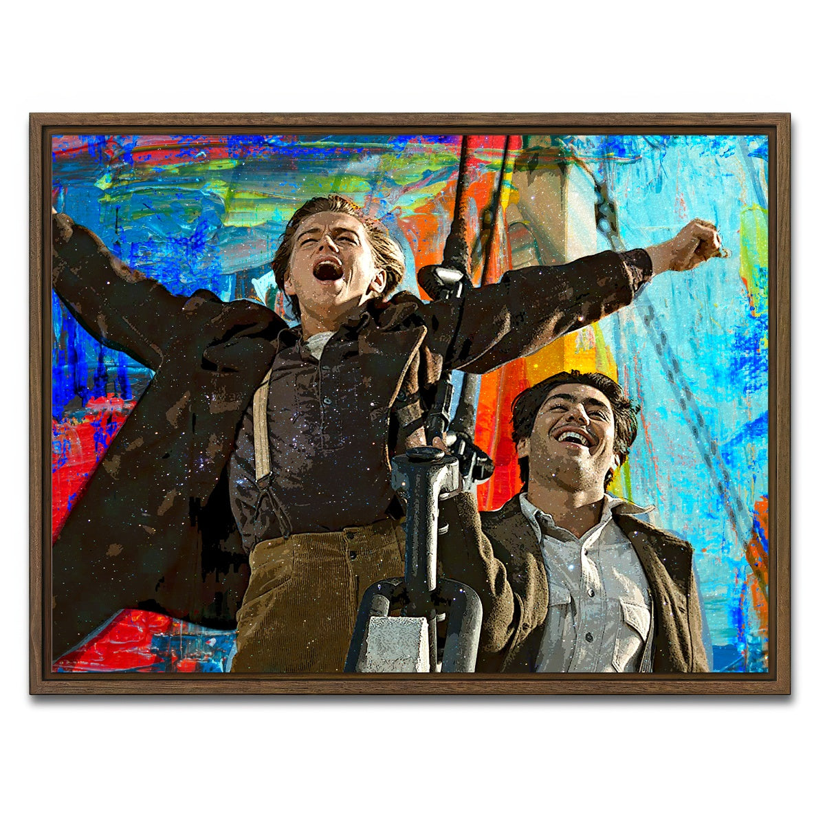 AUTO-MOCKUP WHITE | King of the World | 1 Piece | Walnut Framed Canvas | group=4x3