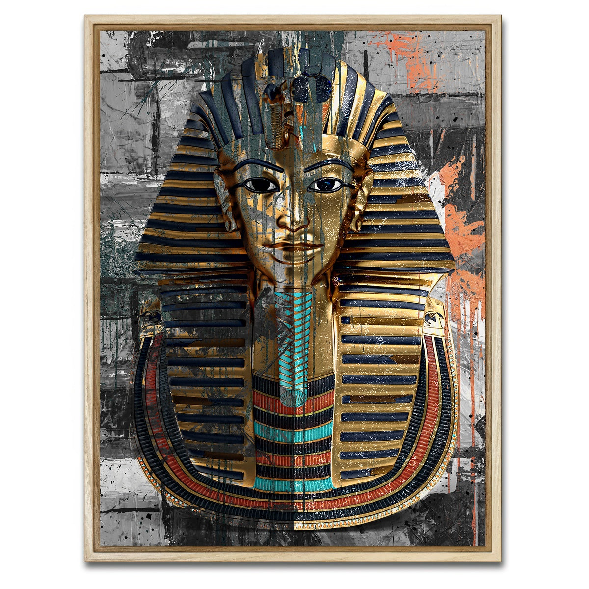 AUTO-MOCKUP WHITE | King tut | 1 Piece | Natural Framed Canvas | group=3x4
