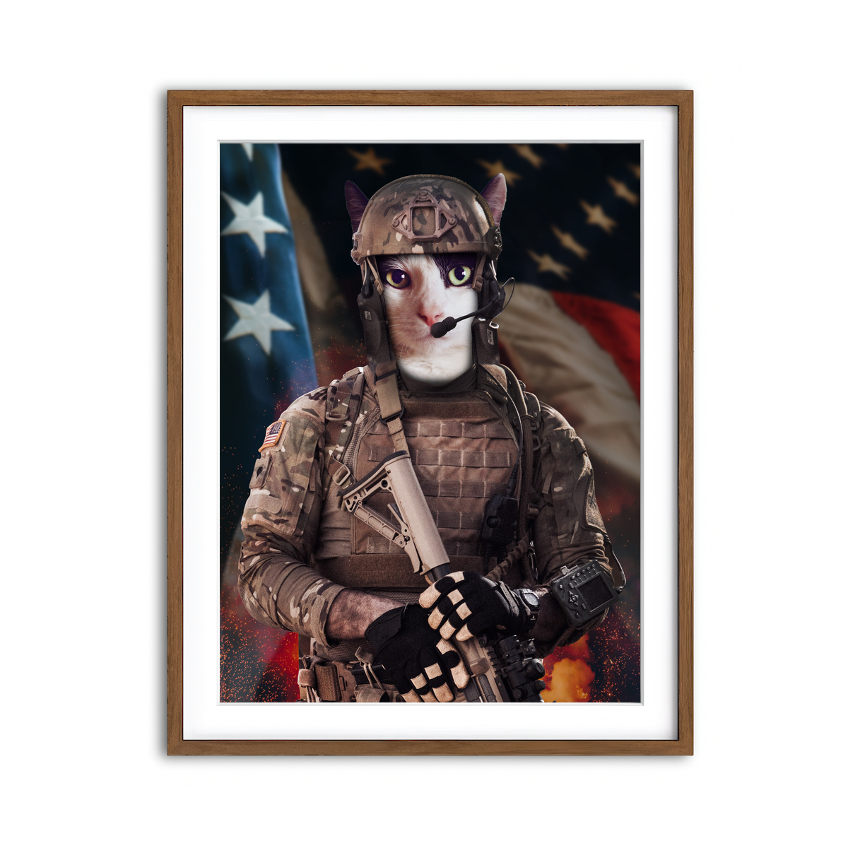 Framed Print 3x4 Walnut