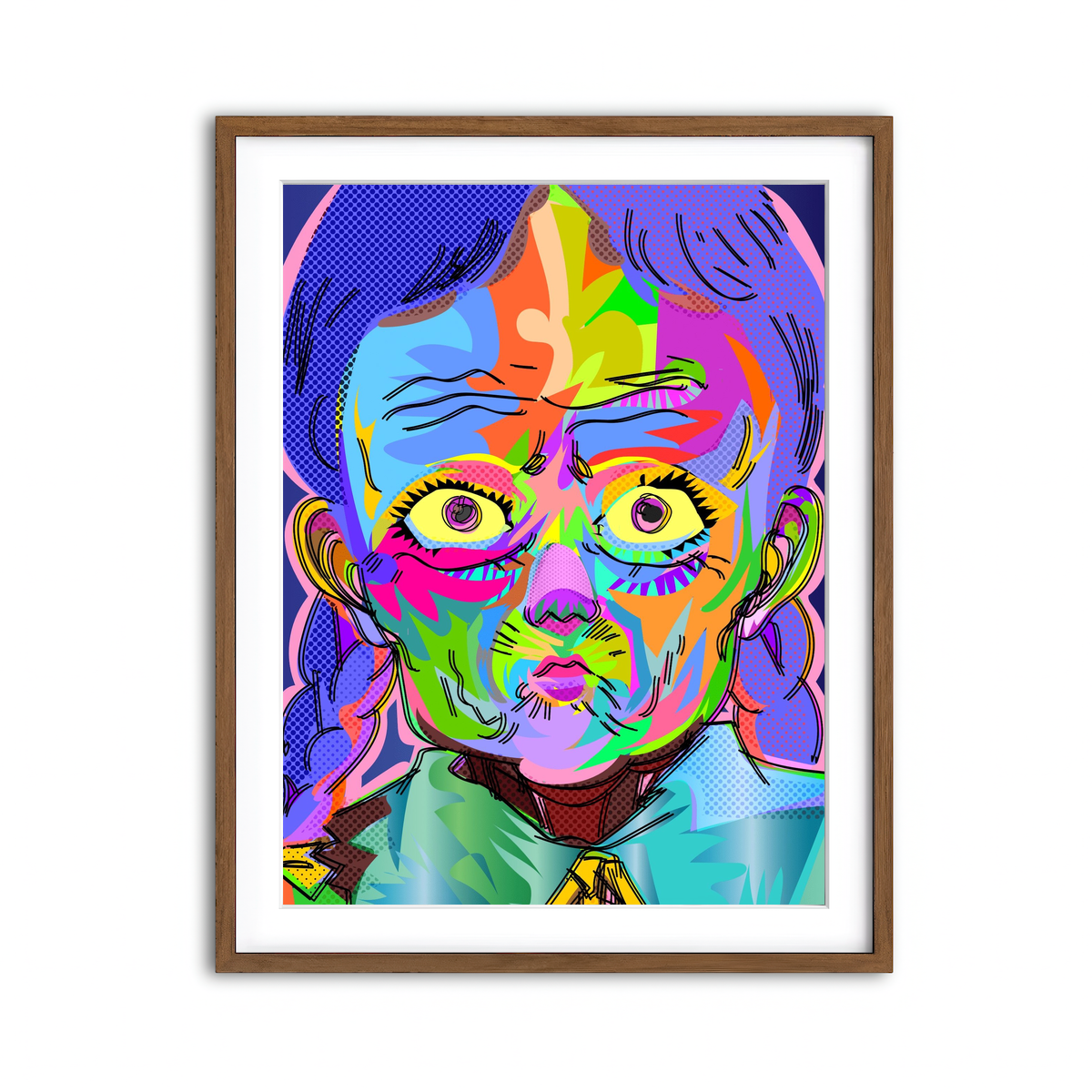 Framed Print 3x4 Walnut