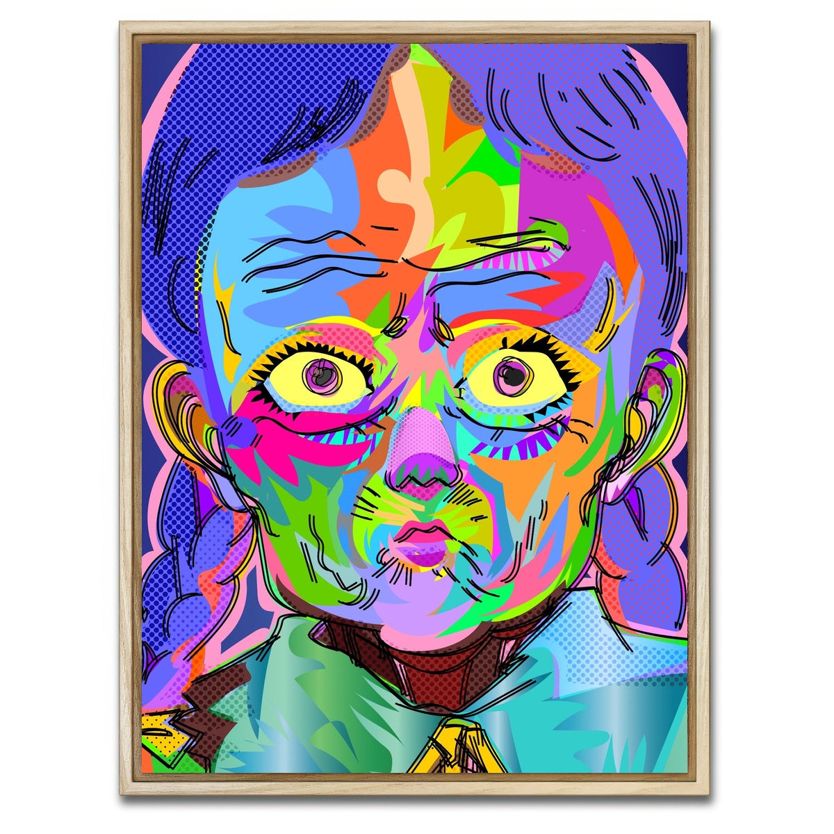 AUTO-MOCKUP WHITE | Kiyoko | 1 Piece | Natural Framed Canvas | group=3x4