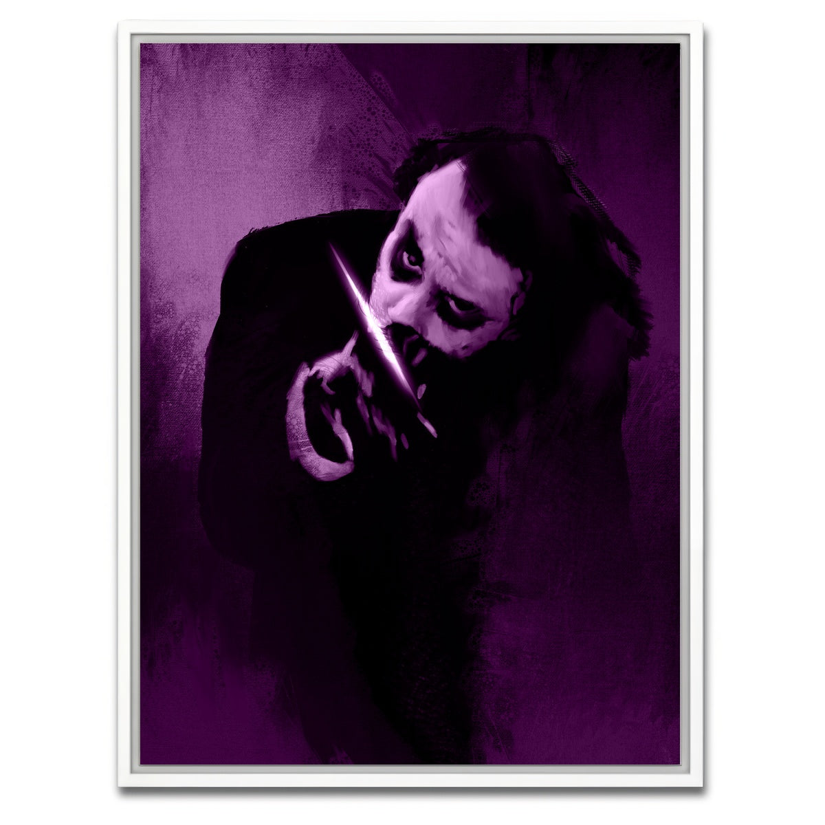 AUTO-MOCKUP WHITE | Knife Clown | 1 Piece | White Framed Canvas | group=3x4