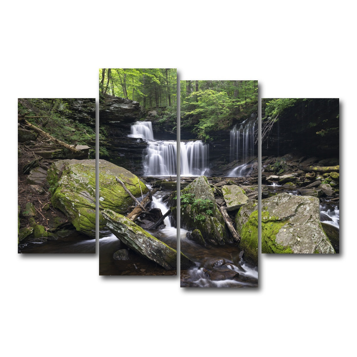 AUTO-MOCKUP WHITE | Knifes Edge | 4 Piece | Gallery Wrap Canvas | group=4_short