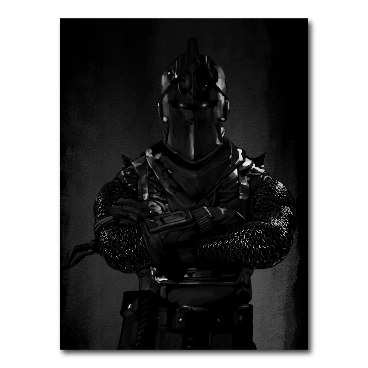 AUTO-MOCKUP WHITE | Knight Character | 1 Piece | Gallery Wrap Canvas | group=3x4