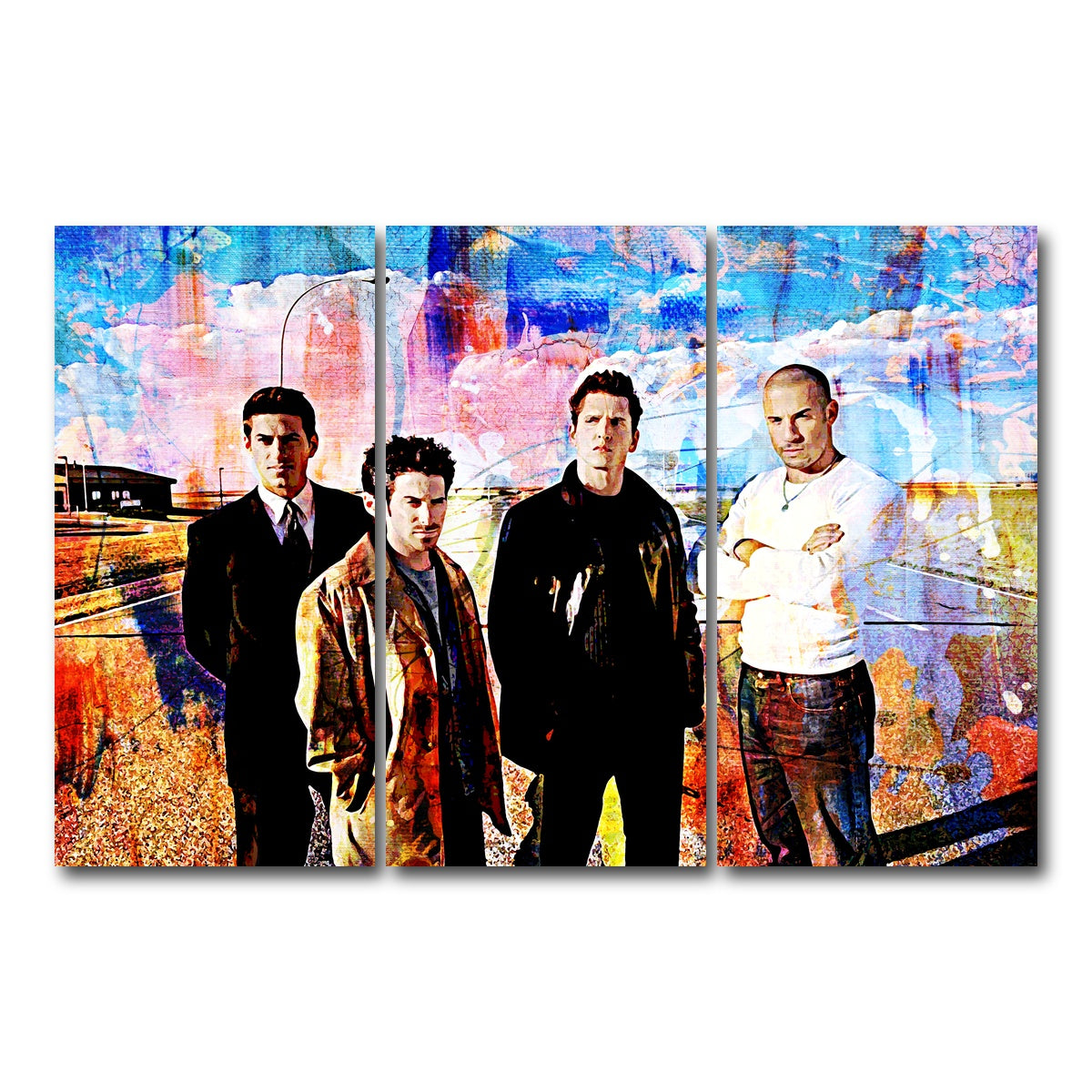 AUTO-MOCKUP WHITE | Knockaround Guys | 3 Piece | Gallery Wrap Canvas | group=12x24