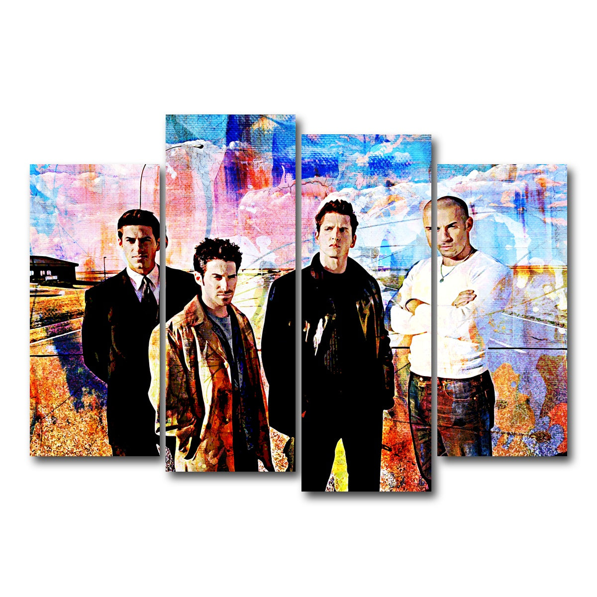 AUTO-MOCKUP WHITE | Knockaround Guys | 4 Piece | Gallery Wrap Canvas | group=4_normal