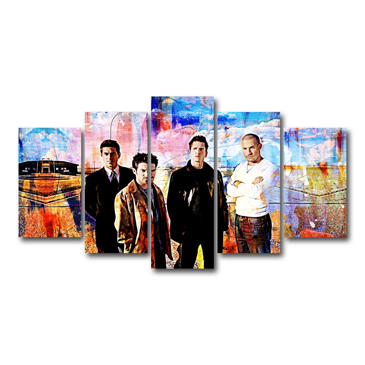 AUTO-MOCKUP WHITE | Knockaround Guys | 5 Piece | Gallery Wrap Canvas | group=5_normal