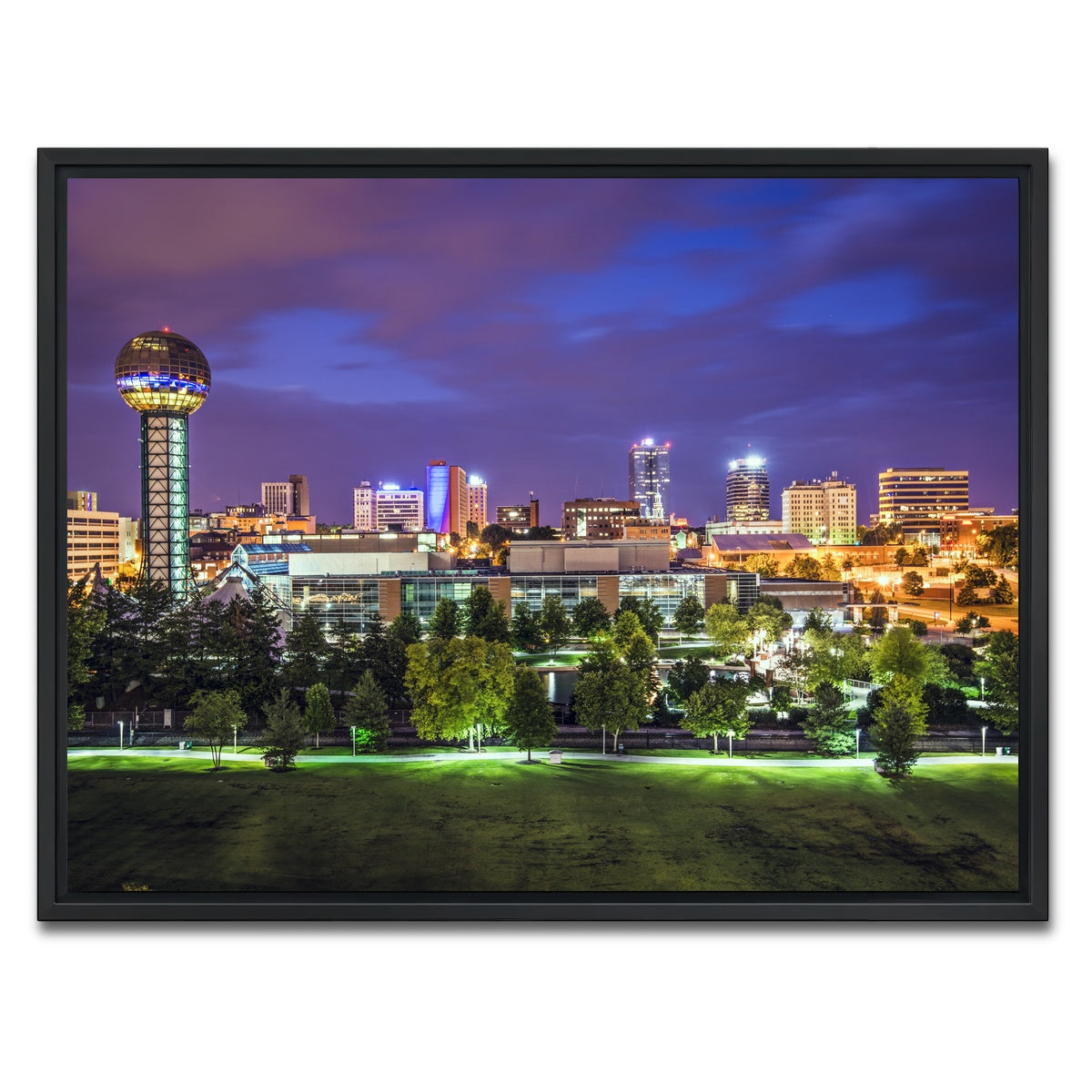 AUTO-MOCKUP WHITE | Knoxville Downtown | 1 Piece | Black Framed Canvas | group=4x3