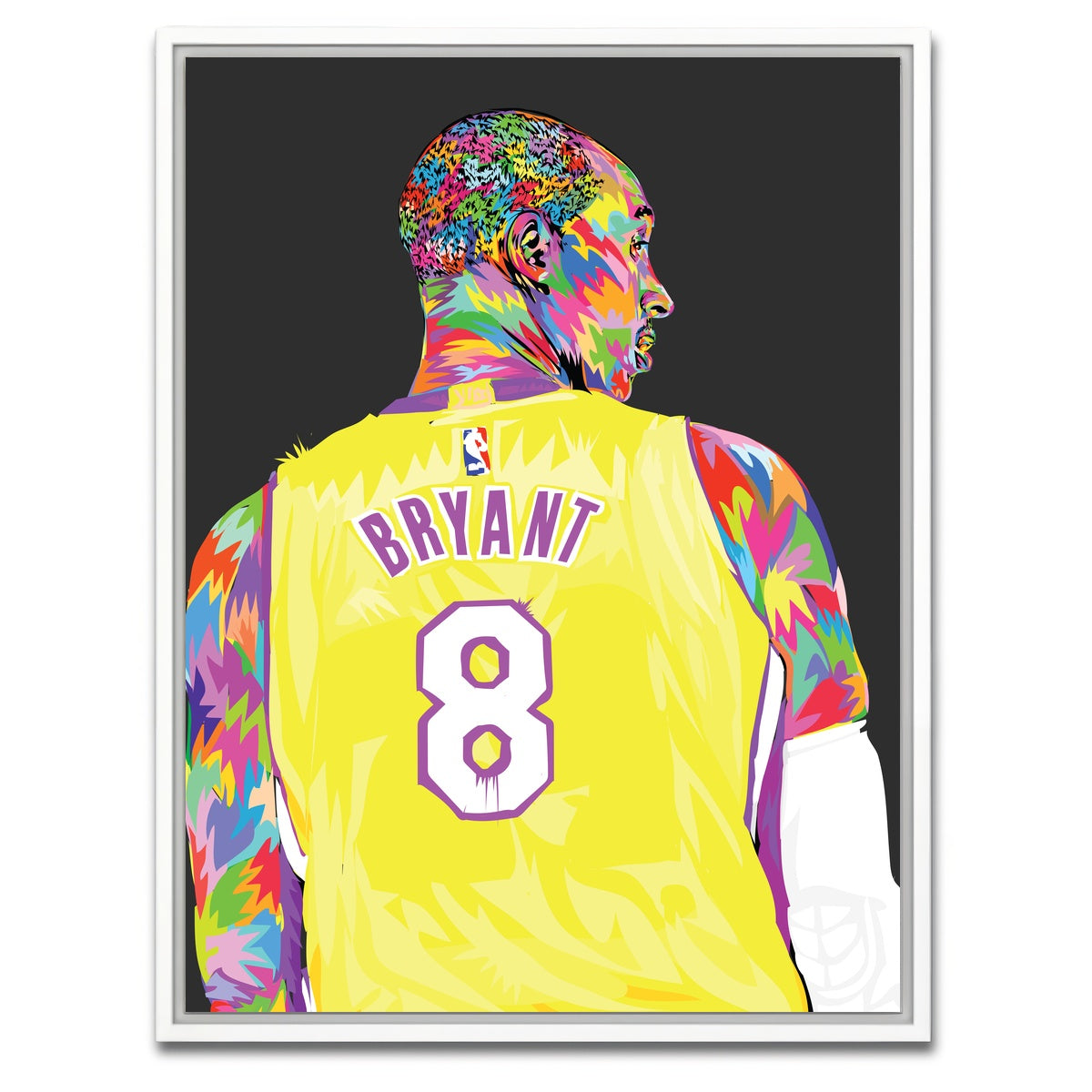 AUTO-MOCKUP WHITE | Kobe 2 | 1 Piece | White Framed Canvas | group=3x4