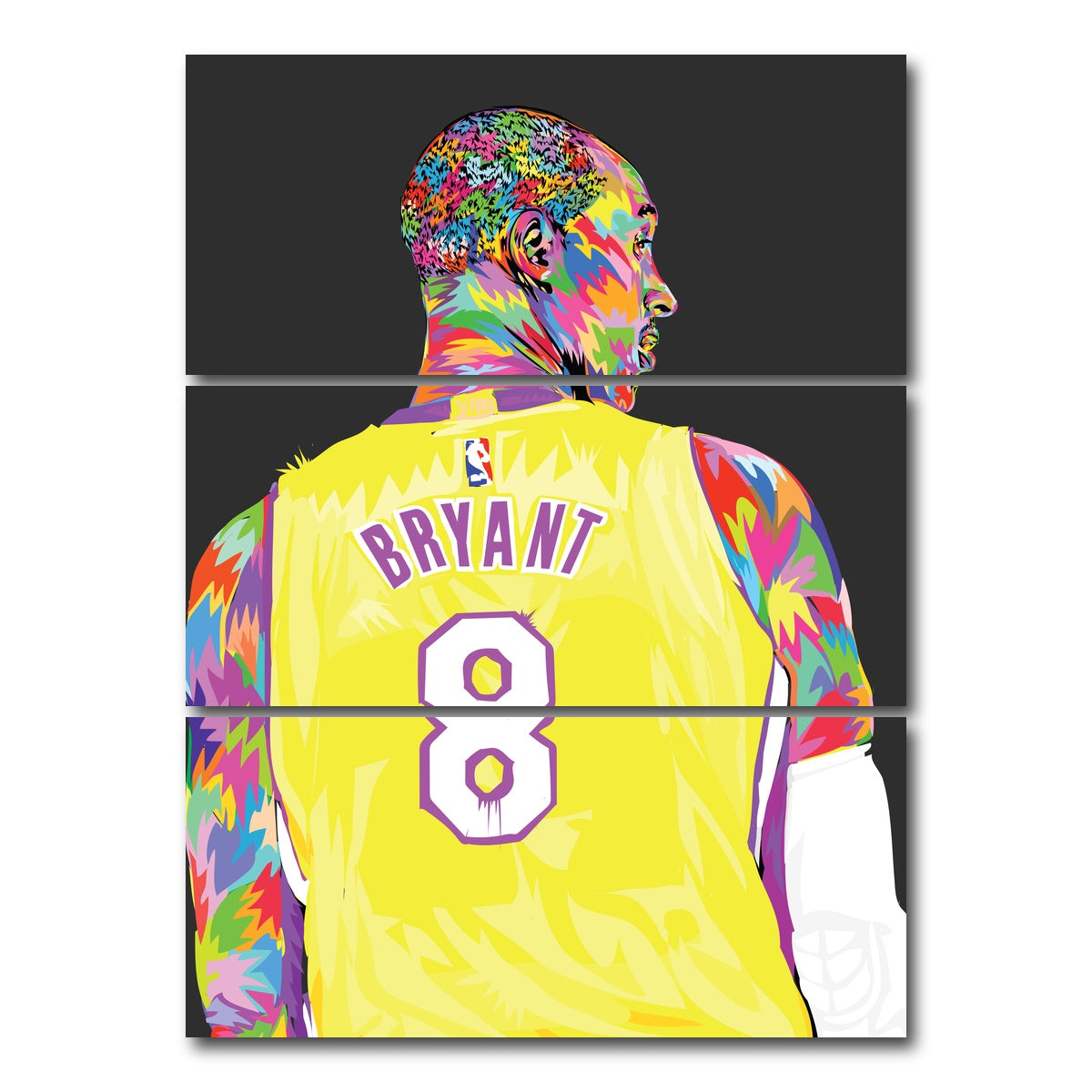 AUTO-MOCKUP WHITE | Kobe 2 | 3 Piece | Gallery Wrap Canvas | group=8x18_stacked