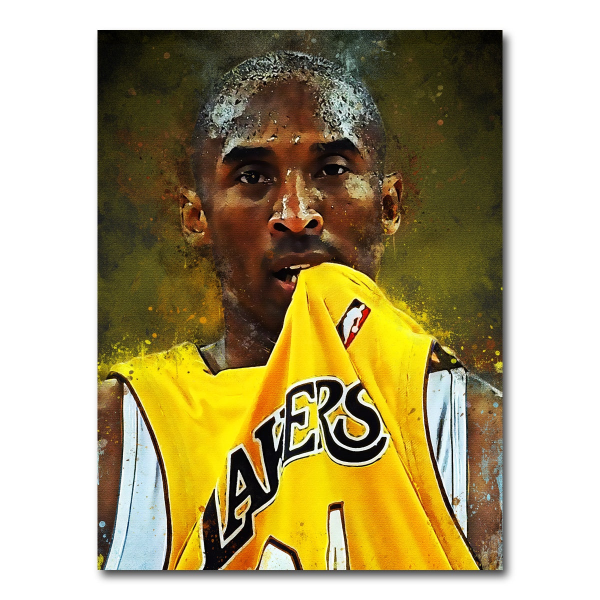 AUTO-MOCKUP WHITE | Kobe Bryant Paint | 1 Piece | Gallery Wrap Canvas | group=3x4