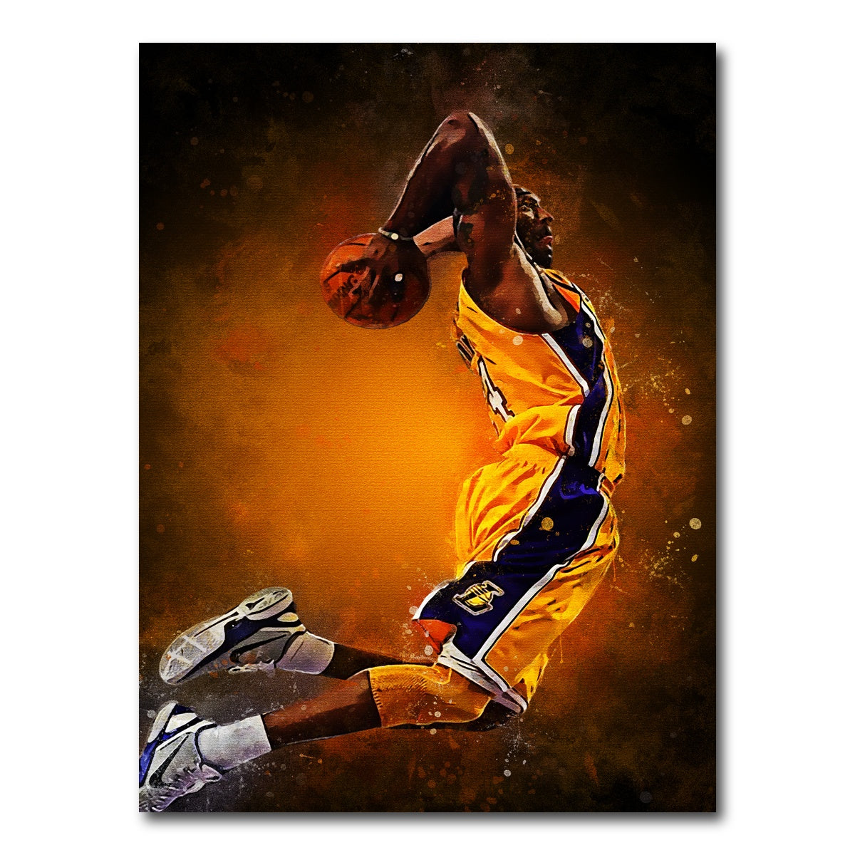 AUTO-MOCKUP WHITE | Kobe Bryant Painting | 1 Piece | Gallery Wrap Canvas | group=3x4