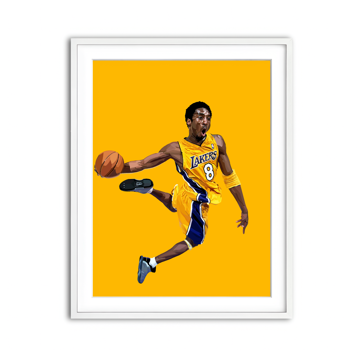 Framed Print 3x4 White