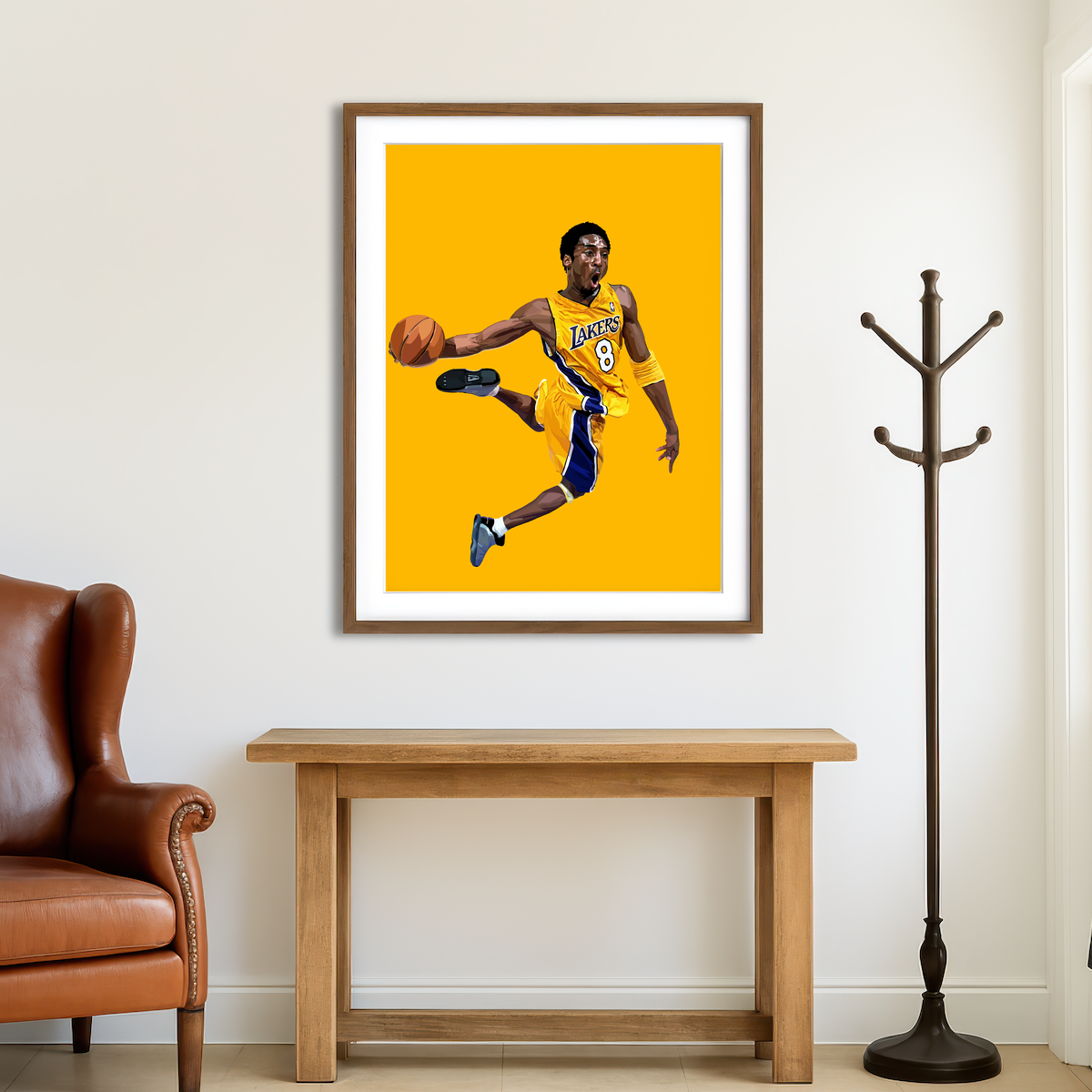 AUTO-MOCKUP ROOM | Kobe Dunk Wall Art