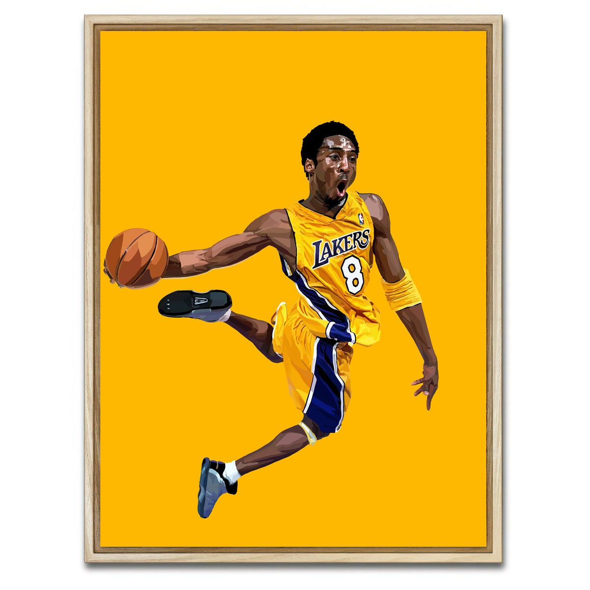 AUTO-MOCKUP WHITE | Kobe Dunk | 1 Piece | Natural Framed Canvas | group=3x4
