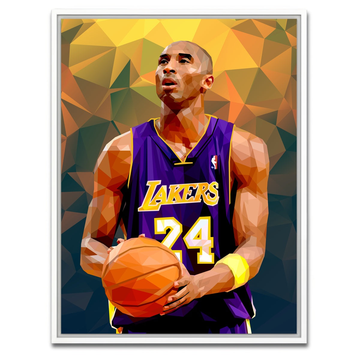AUTO-MOCKUP WHITE | Kobe Orange | 1 Piece | White Framed Canvas | group=3x4