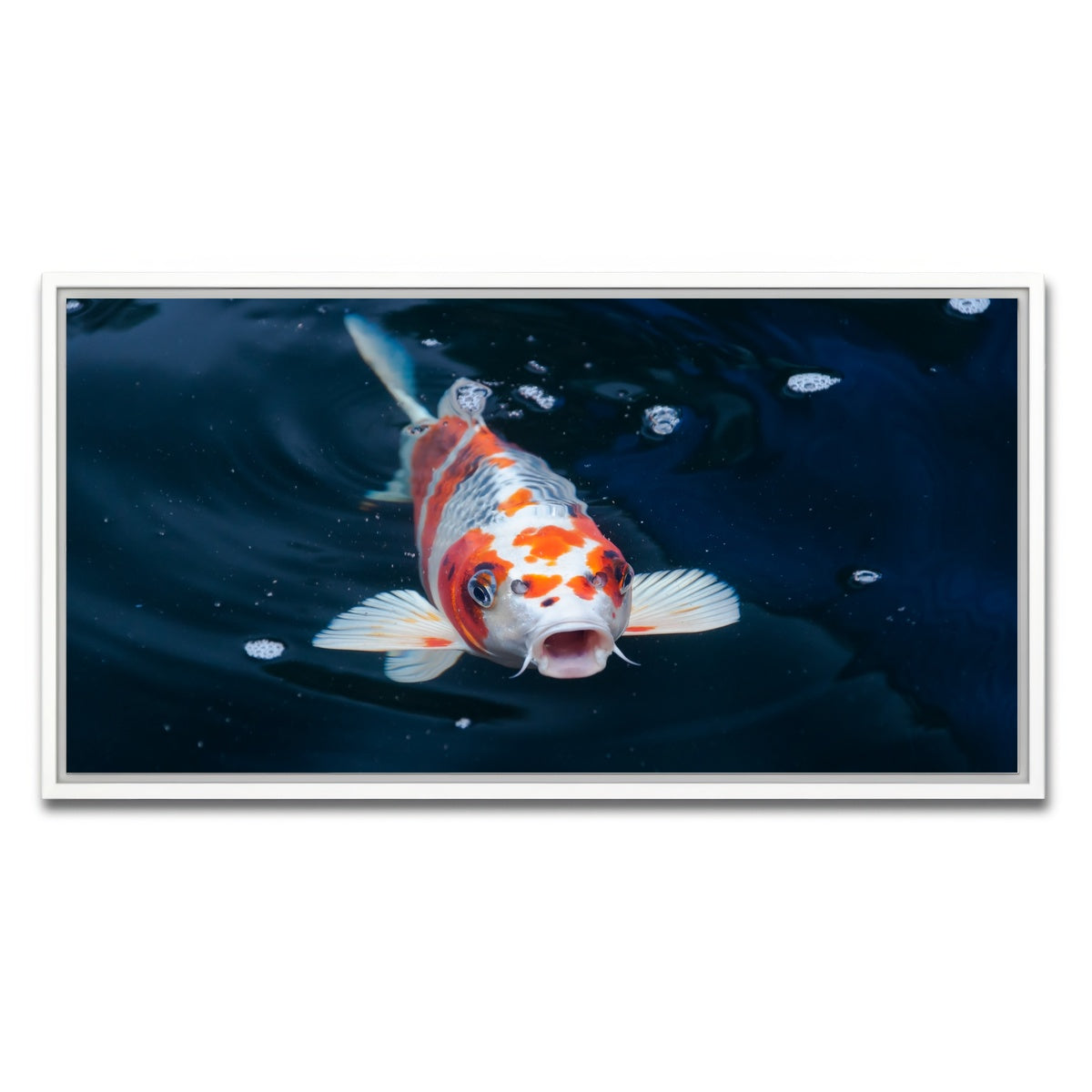 AUTO-MOCKUP WHITE | Koi | 1 Piece | White Framed Canvas | group=2x1