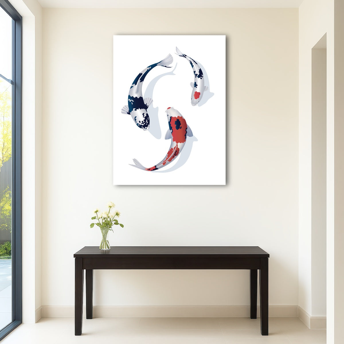 AUTO-MOCKUP ROOM | Koi fish trio