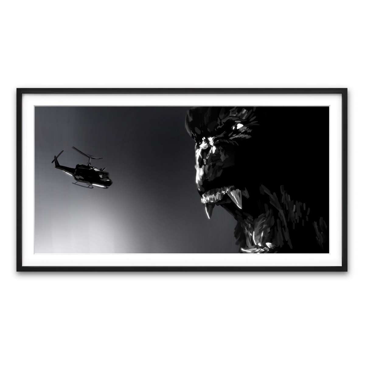 Framed Print 2x1 Black