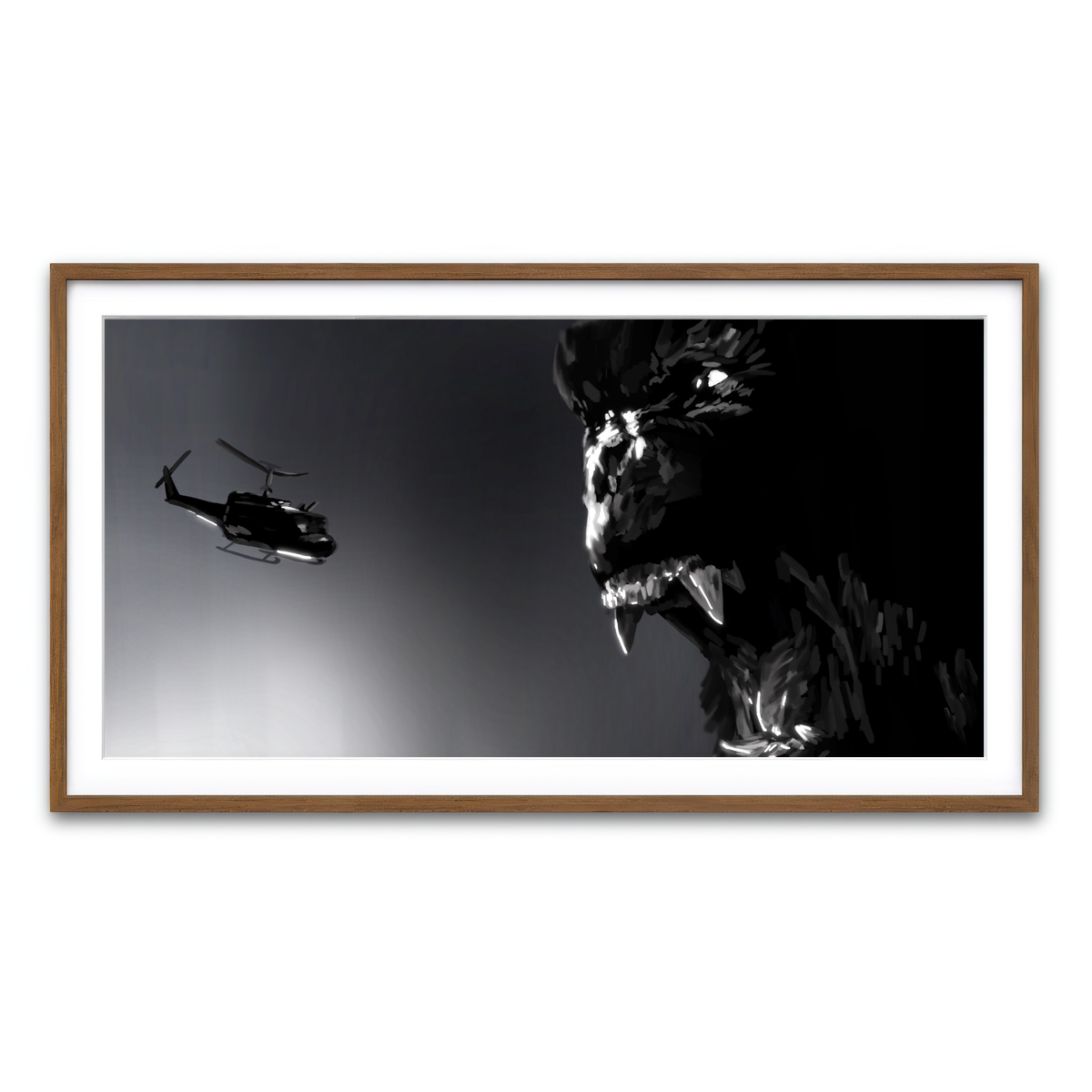 Framed Print 2x1 Walnut