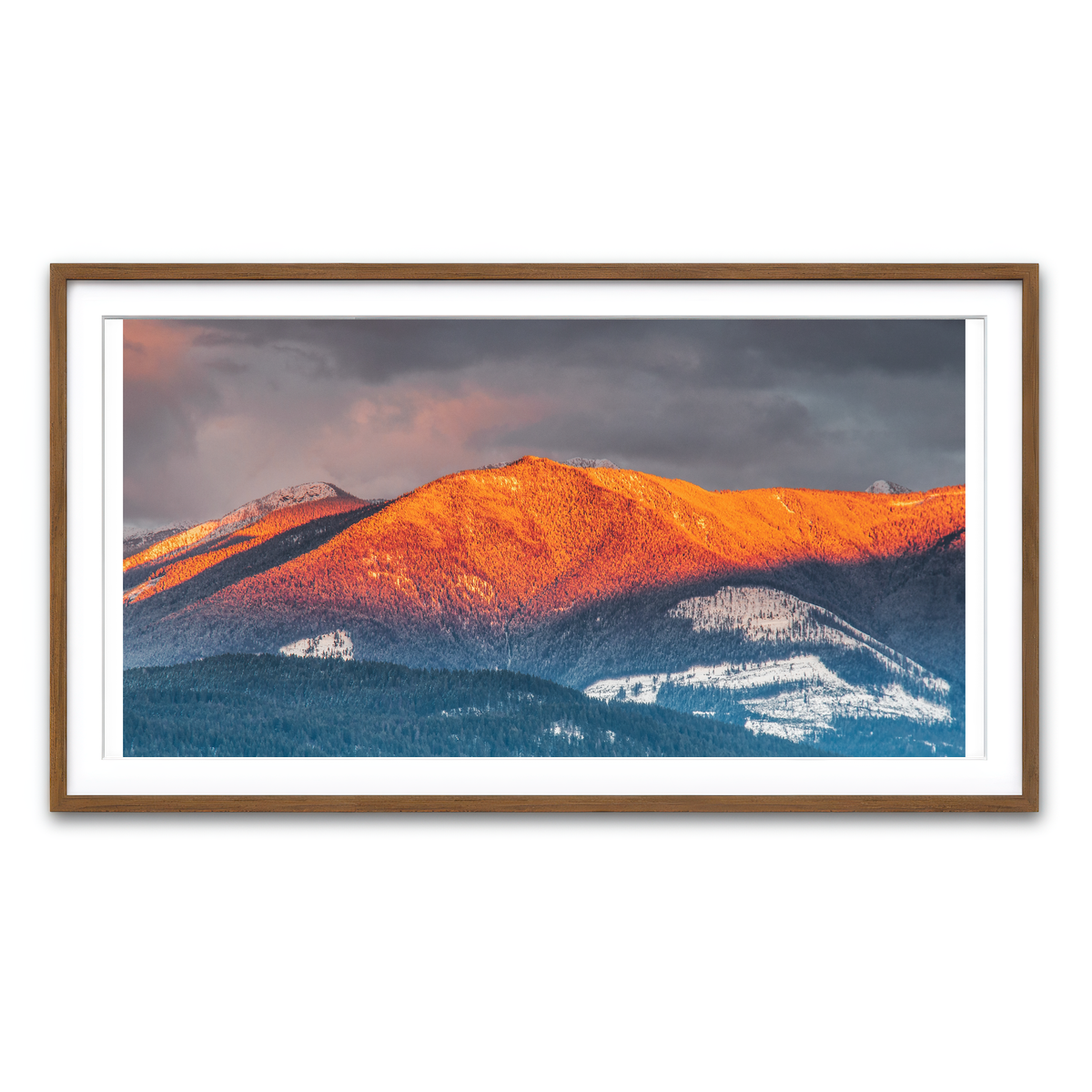 Framed Print 2x1 Walnut