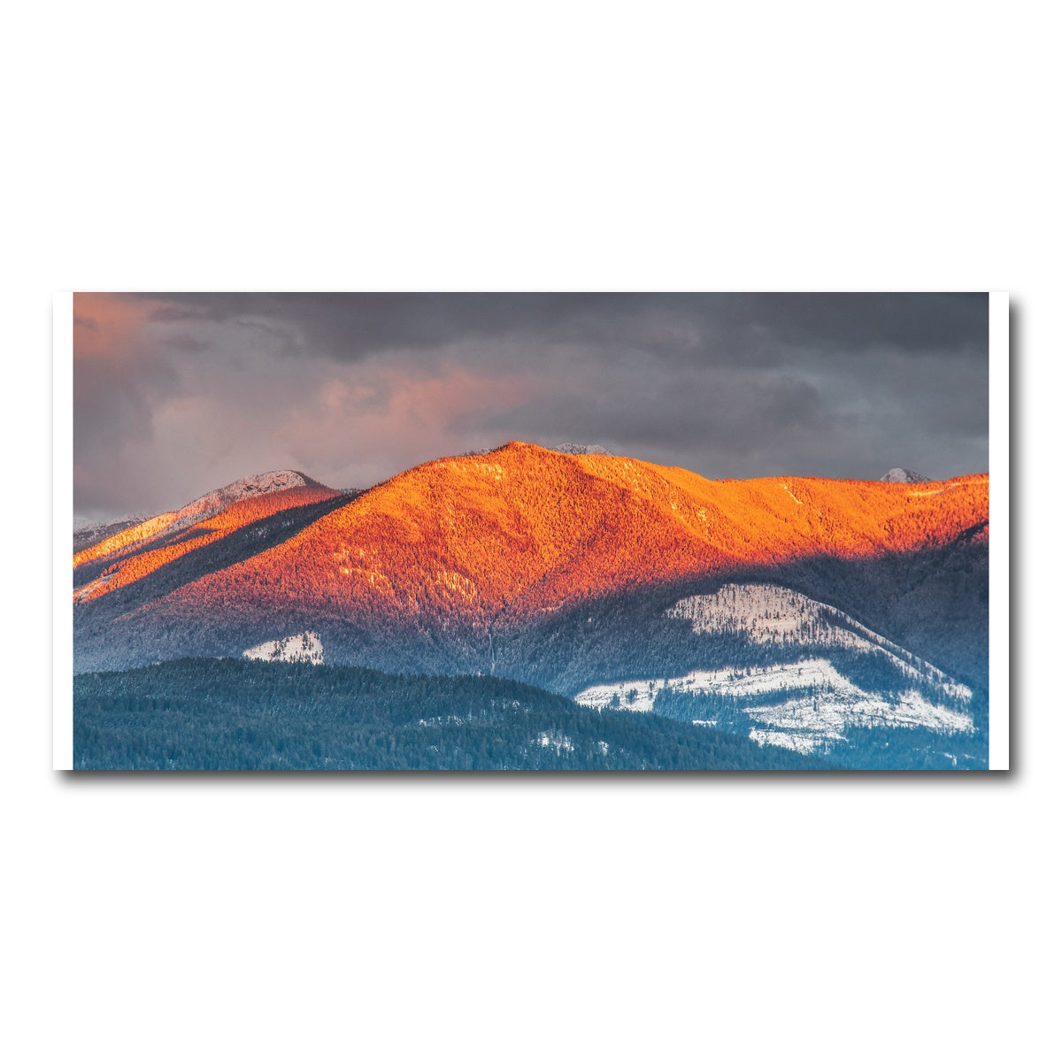 AUTO-MOCKUP WHITE | Kootenay Peaks | 1 Piece | Gallery Wrap Canvas | group=2x1