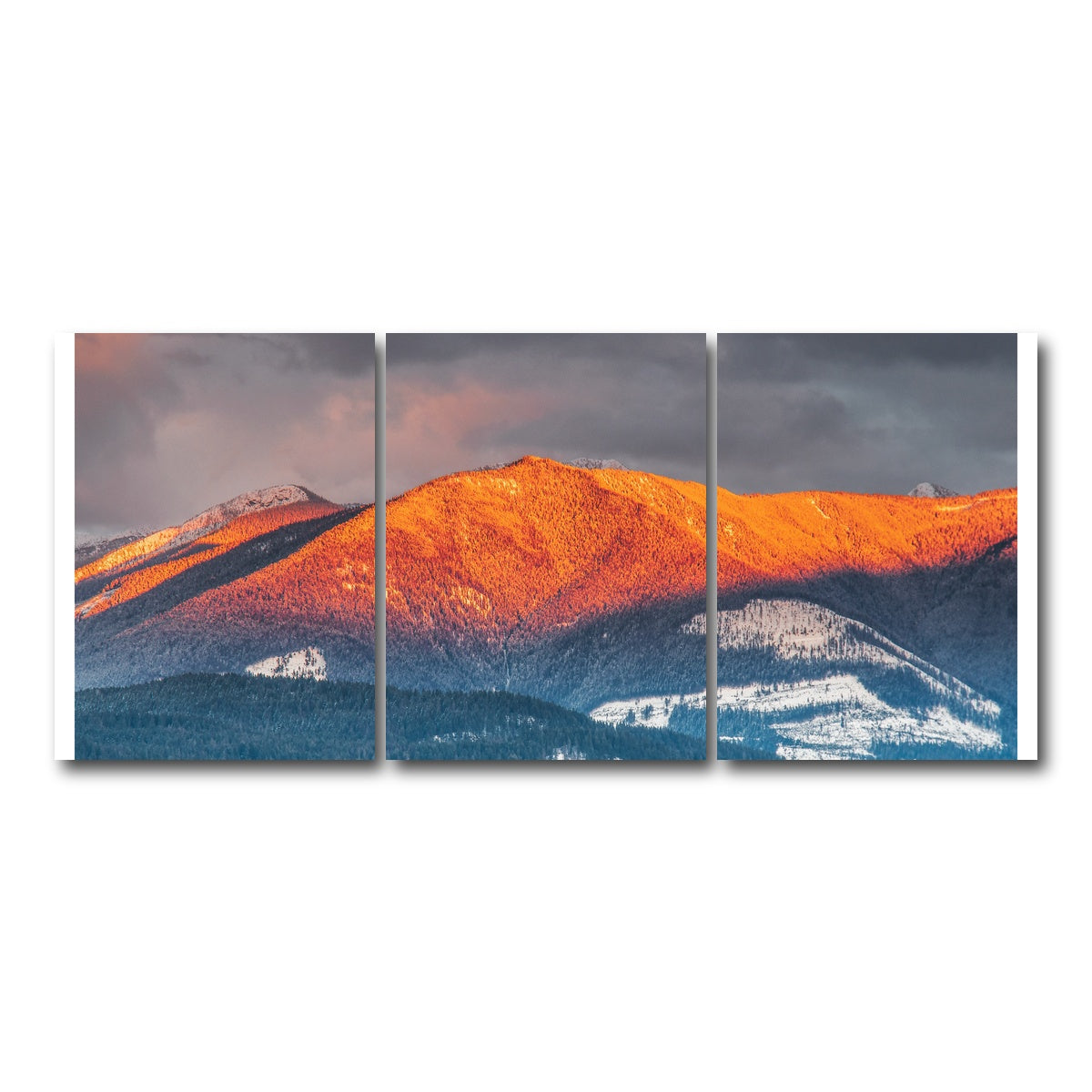 AUTO-MOCKUP WHITE | Kootenay Peaks | 3 Piece | Gallery Wrap Canvas | group=18x24