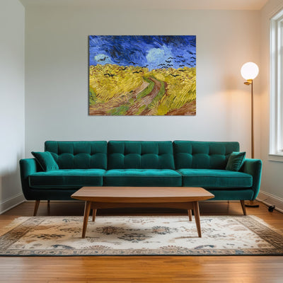 AUTO-MOCKUP ROOM | Korenveld met kraaien