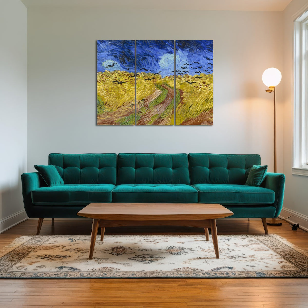 AUTO-MOCKUP ROOM | Korenveld met kraaien