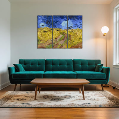 AUTO-MOCKUP ROOM | Korenveld met kraaien