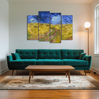 AUTO-MOCKUP ROOM | Korenveld met kraaien