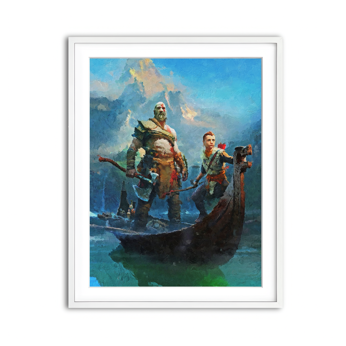 Framed Print 3x4 White