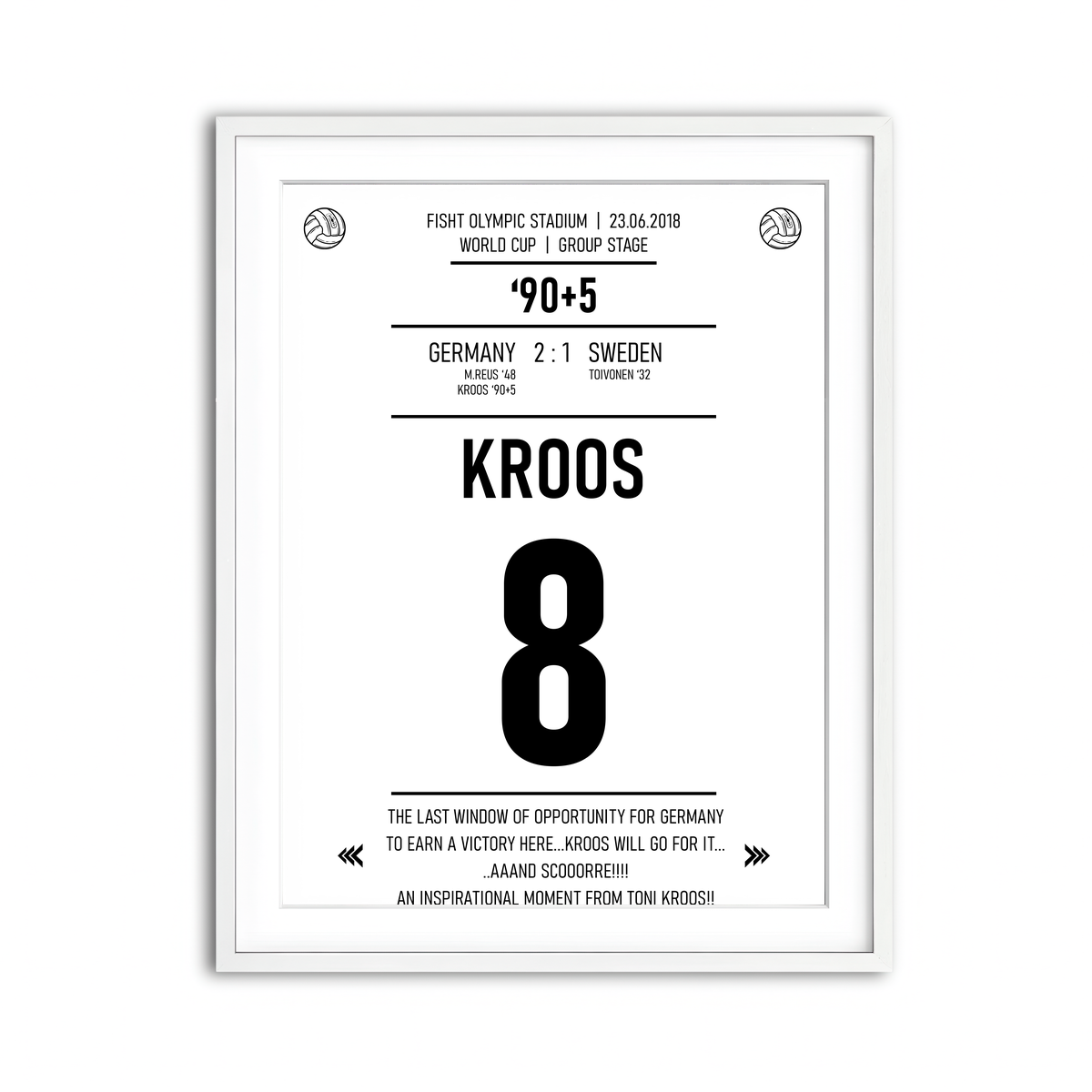 Framed Print 3x4 White