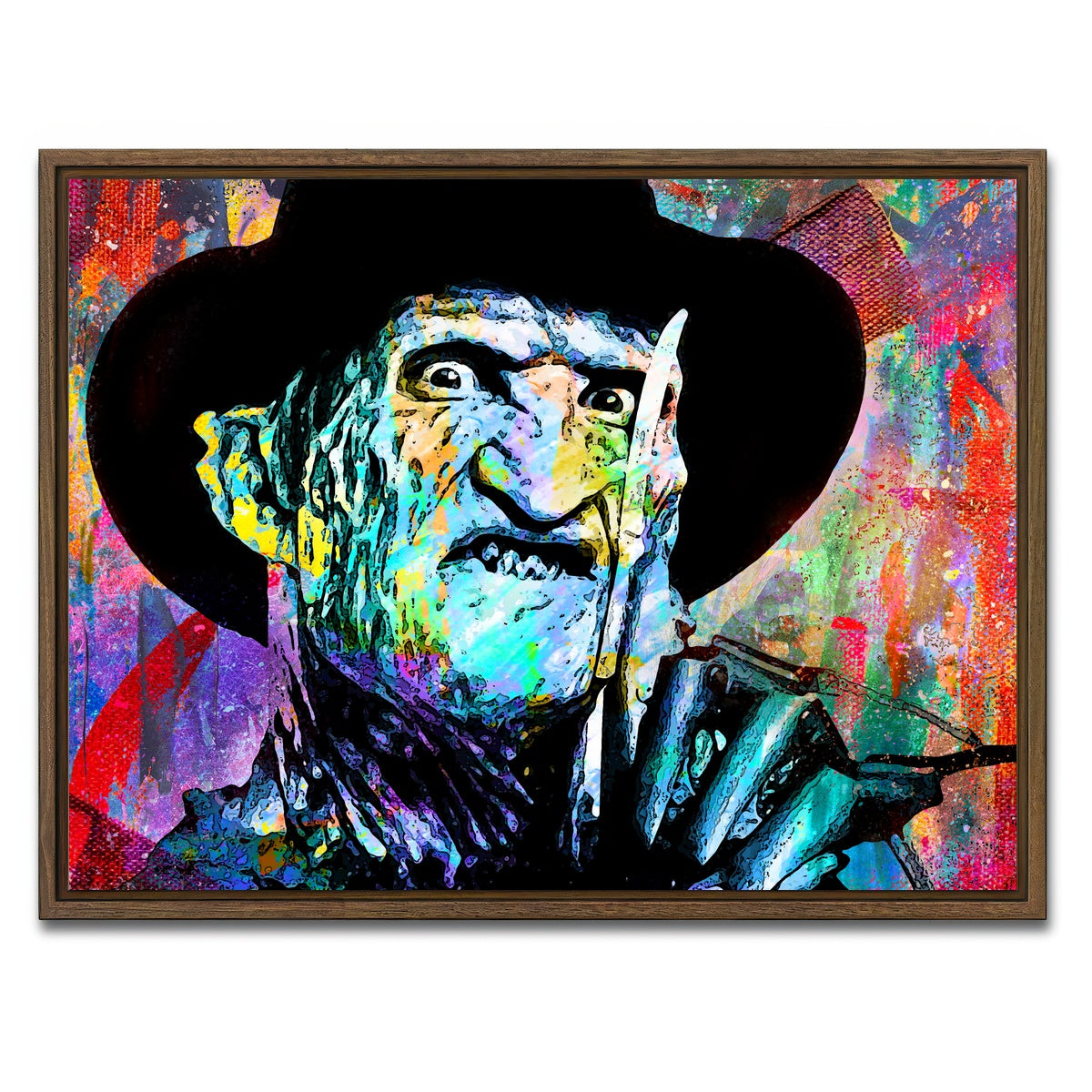 AUTO-MOCKUP WHITE | Krueger | 1 Piece | Walnut Framed Canvas | group=4x3