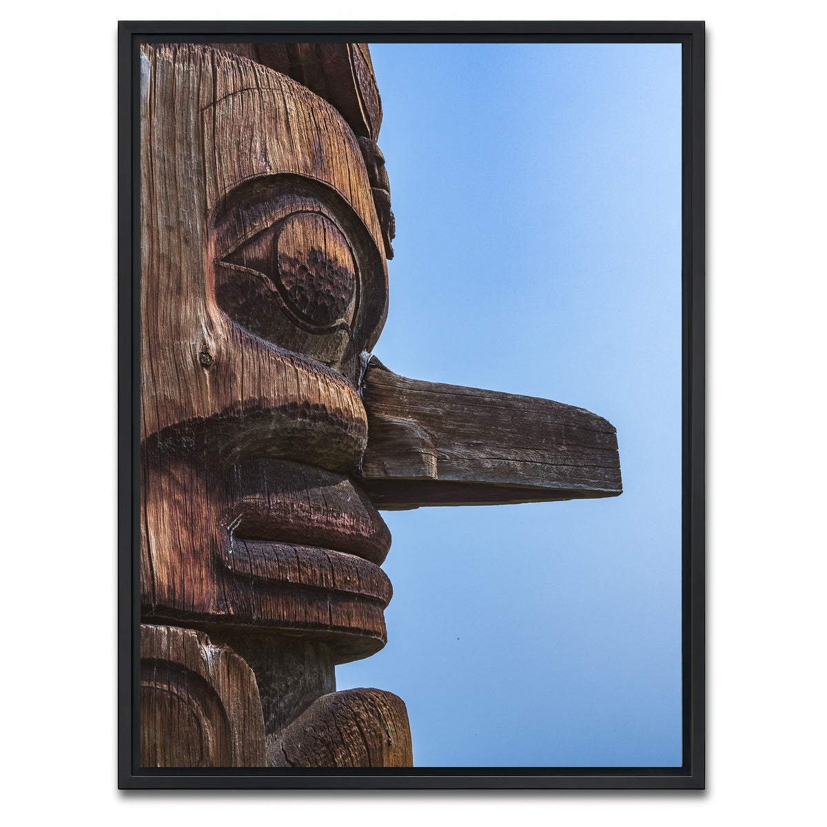 AUTO-MOCKUP WHITE | Ksan First Nations Canada 2 | 1 Piece | Black Framed Canvas | group=3x4