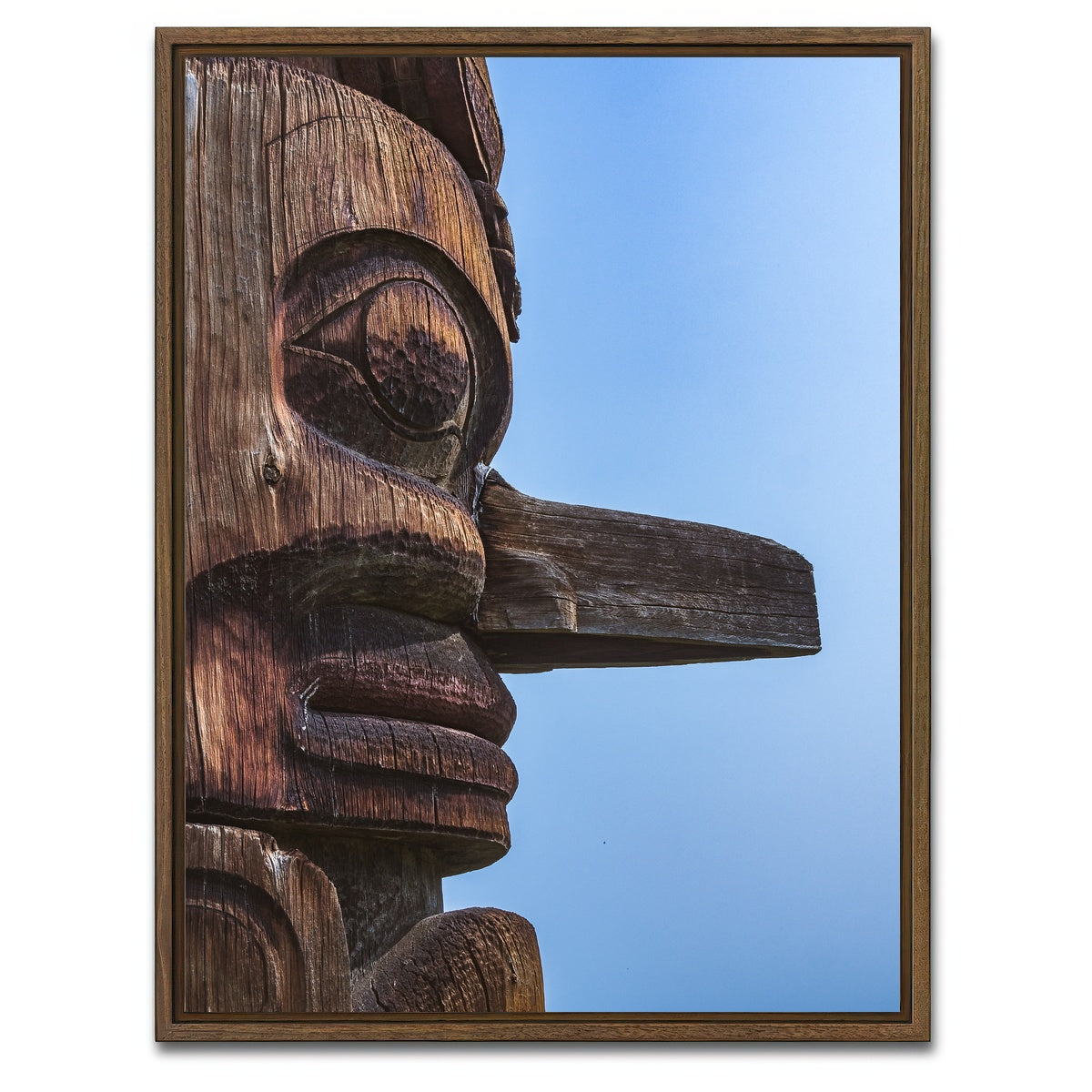 AUTO-MOCKUP WHITE | Ksan First Nations Canada 2 | 1 Piece | Walnut Framed Canvas | group=3x4