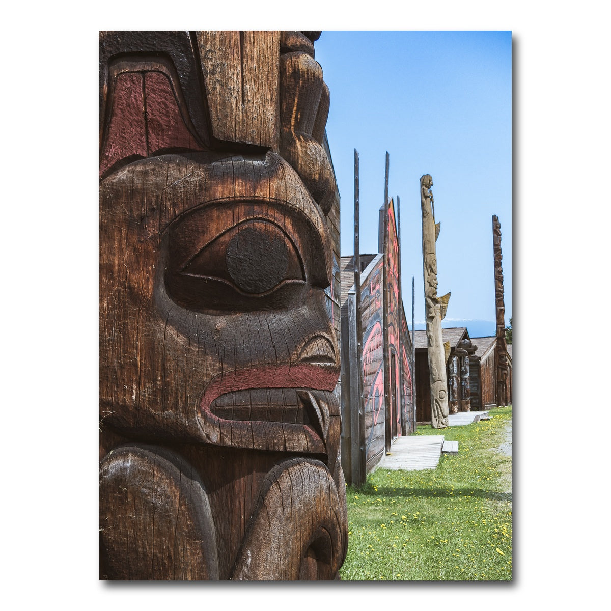 AUTO-MOCKUP WHITE | Ksan First Nations Canada | 1 Piece | Gallery Wrap Canvas | group=3x4