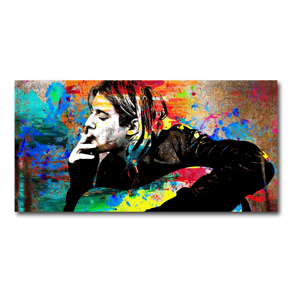 AUTO-MOCKUP WHITE | Kurt Cobain | 1 Piece | Gallery Wrap Canvas | group=2x1