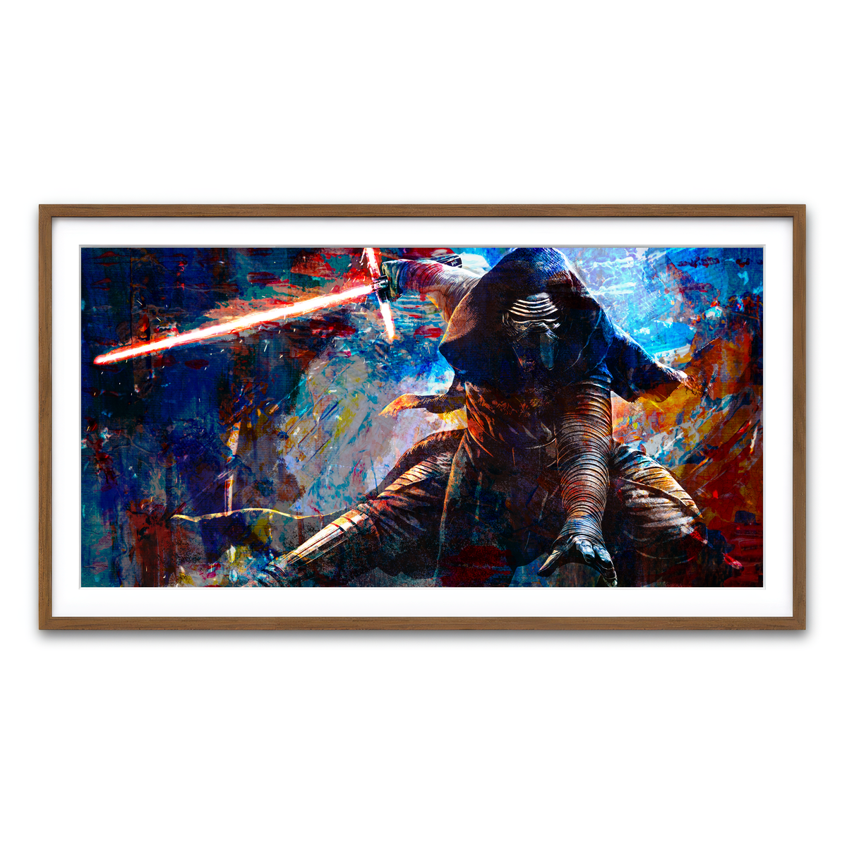 Framed Print 2x1 Walnut