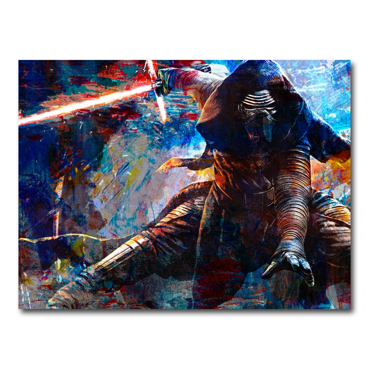 AUTO-MOCKUP WHITE | Kylo Ren Full Armor | 1 Piece | Gallery Wrap Canvas | group=4x3