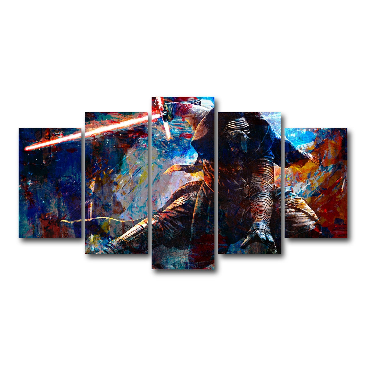 AUTO-MOCKUP WHITE | Kylo Ren Full Armor | 5 Piece | Gallery Wrap Canvas | group=5_normal